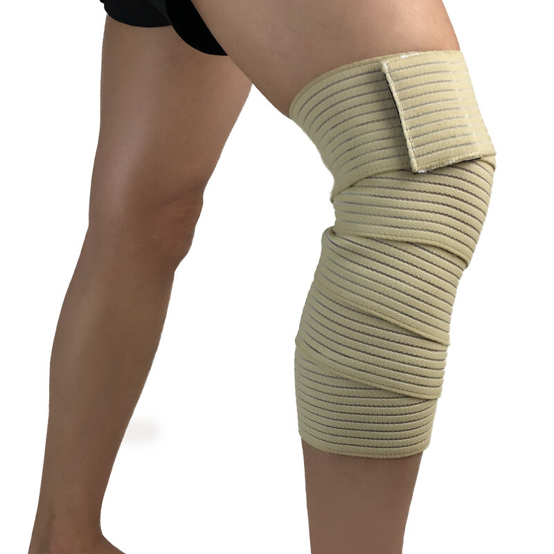 Elastische Bandagen Knie Unterstützung Wraps Kompression Sport Training Schutz Getriebe SPSLF0061