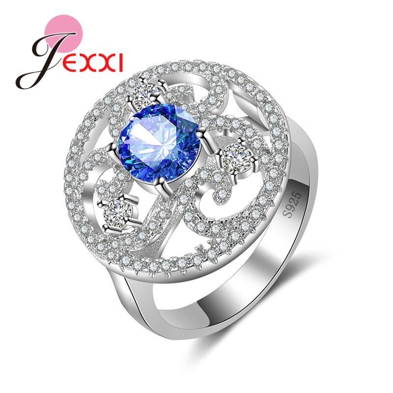 Topkwaliteit 925 Sterling Zilveren Vinger Ring Voor Vrouwen Met Aaa Kubieke Zirkoon Verloving Sieraden Voor Monther 'S Day
