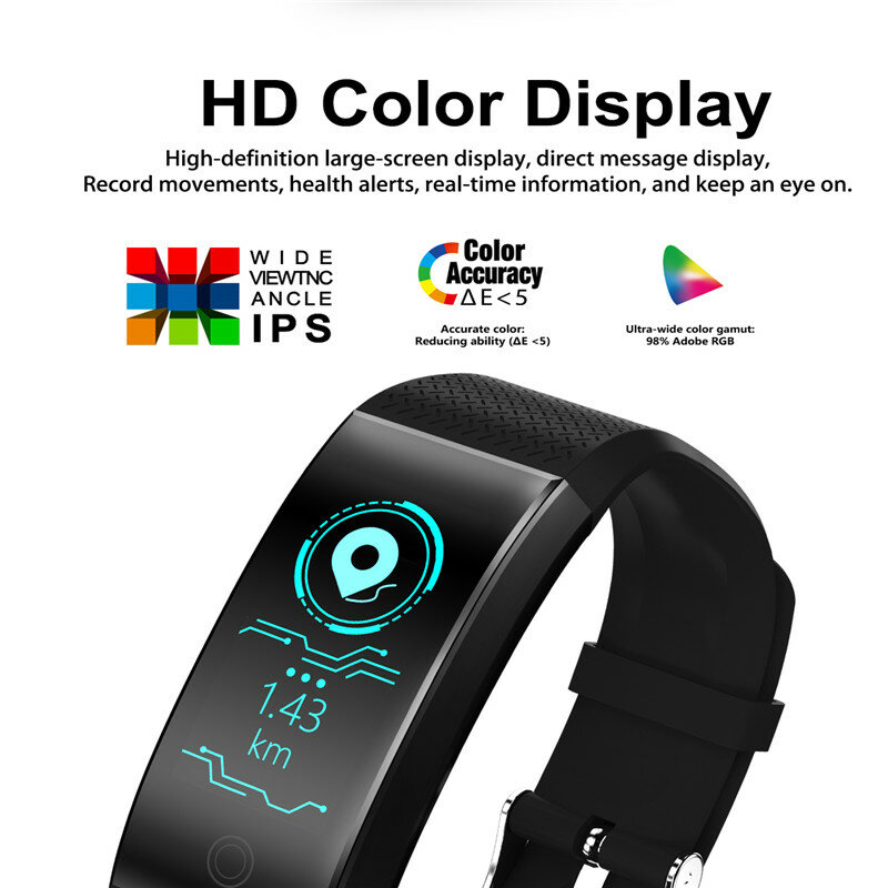LIGE pulsera inteligente para hombre IP68, reloj a prueba de agua, conexión Bluetooth, Android ios con podómetro, pulsera para mujer, rastreador deportivo de Fitness