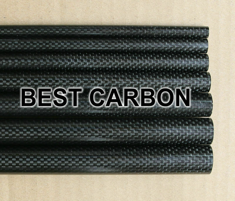 Tubo telescópico de fibra de carbono de alta qualidade com frete grátis