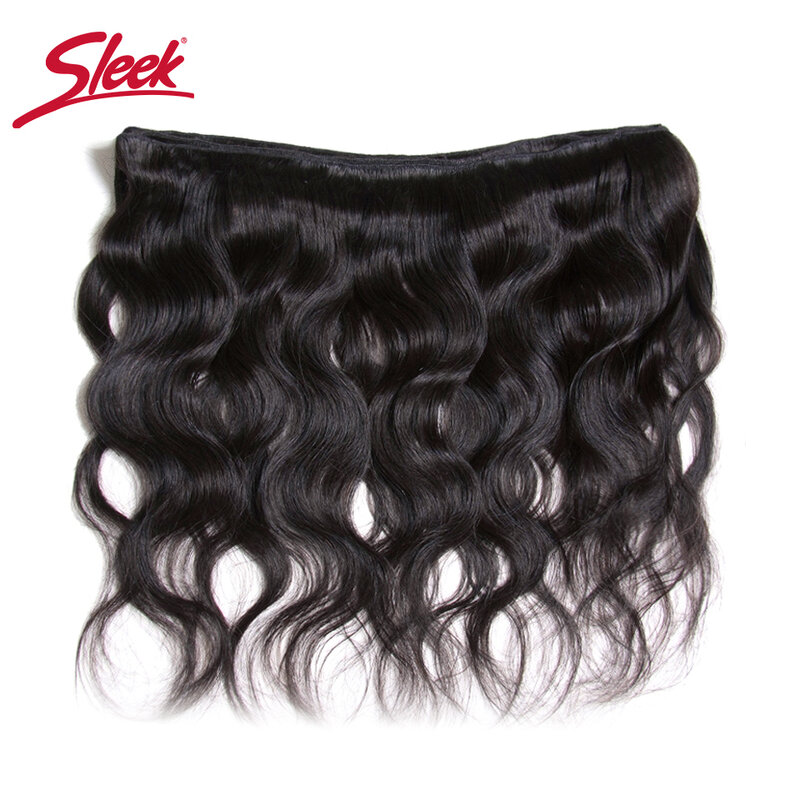 Sleek cabelo natural ondulado, extensão capilar remy brasileiro ondulado de 8 a 30 polegadas pacotes de extensão de cabelo natural com frete grátis
