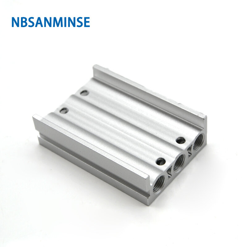Nbsanminse coletor para smc tipo sy3000 série válvula solenóide válvula pneumática válvula de controle placa g 1/8