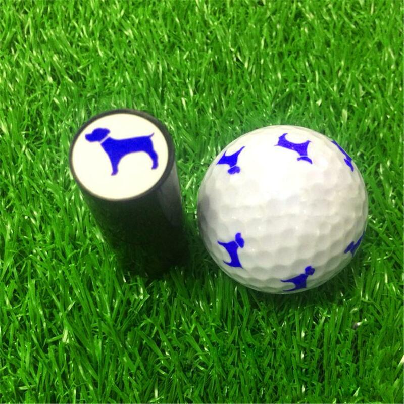 1Pcs Colorfast Quick-dry Golf Ball Stamp Stamper Long Lasting Golf Ball Marker Impression Seal Golf Club Gift Golfer Souvenir
