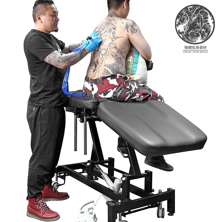 Najwyższej klasy elektryczny tatuaż łóżko elektryczne tatuaż tatuaż łóżko elektryczny stół podnośny łóżko jiaxing dobrze rzeźba tatuaż equipment0