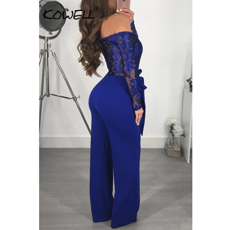 2019 New Style Fashionable Women Jumpsuit Long Sleeve Sexy Women Skinny Jumpsuits Rompers Off Shoulder Long Playsuits Overalls