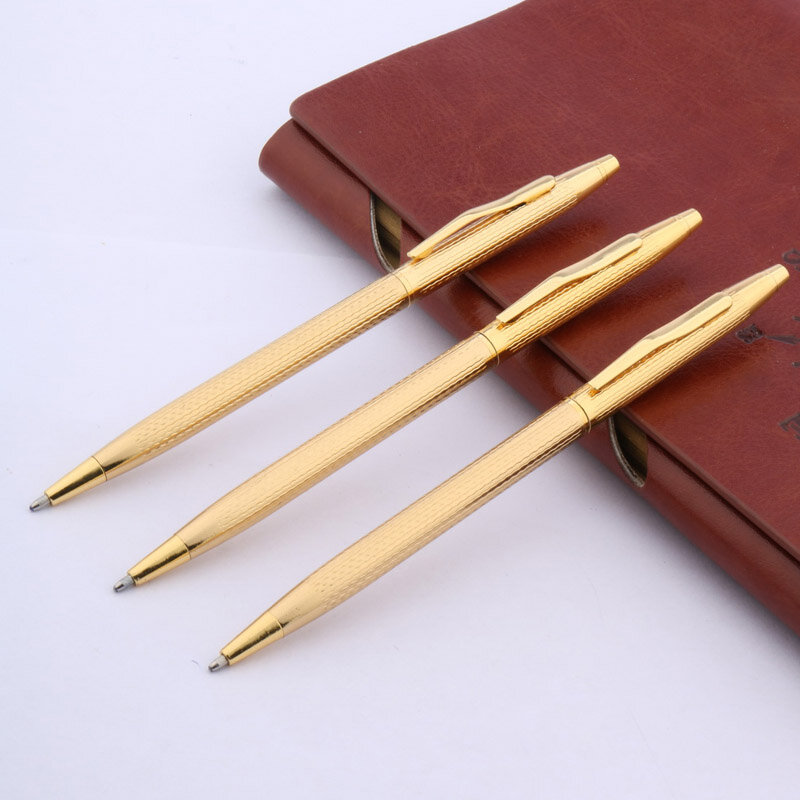 Шариковая ручка, металлическая, с волнистым узором, ручка, канцелярские принадлежности для офиса