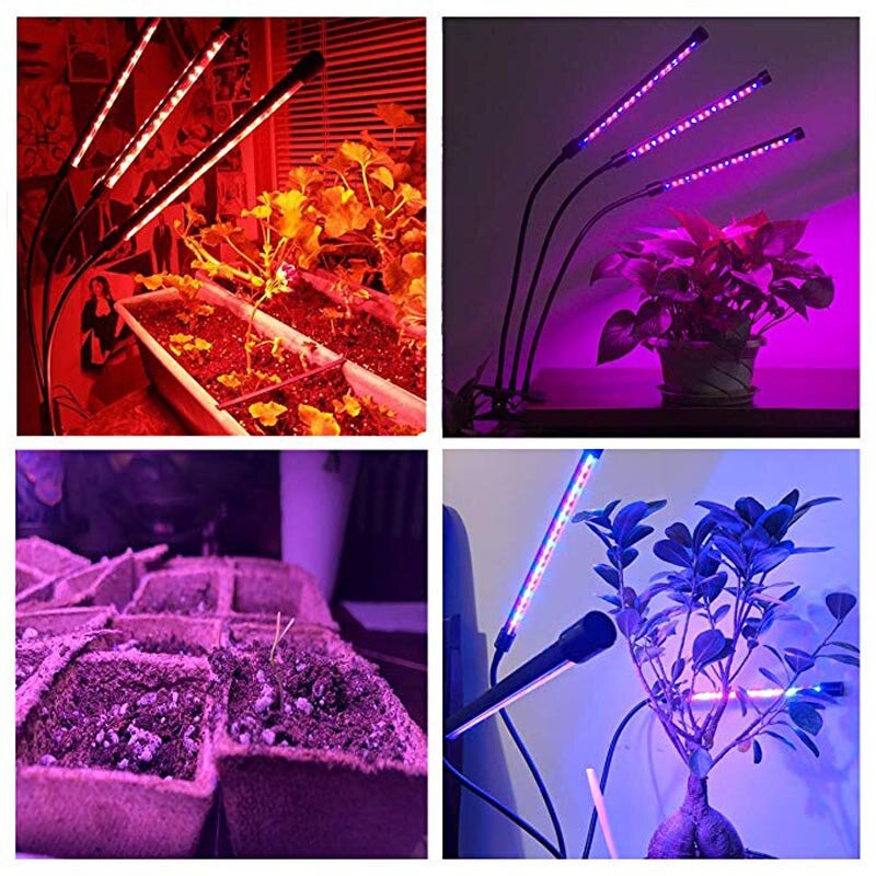 Светодиодный светильник для выращивания, 5 В, USB, фитолампия, светодиодный, полный спектр, фито-лампа, фито-лампа для комнатных овощей, цветов,...