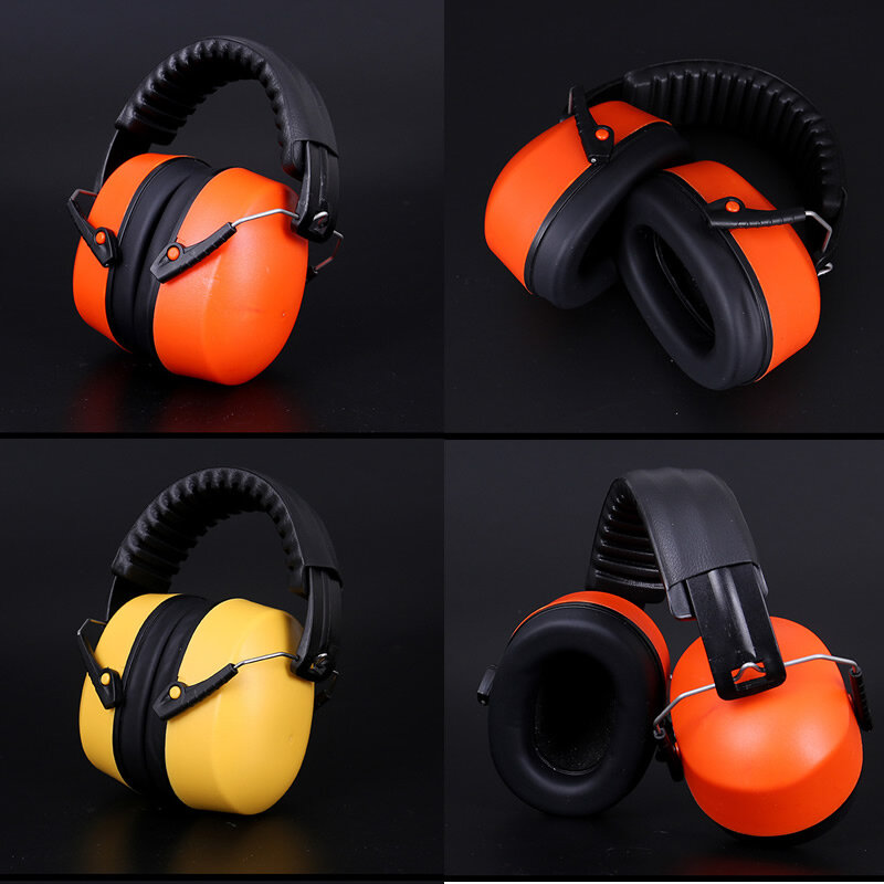 Anti-Noise Safety Earmuff Adjustable Atas Kepala SNR-35dB Pelindung Telinga untuk Bekerja Belajar Menembak Drum Hearing Protection