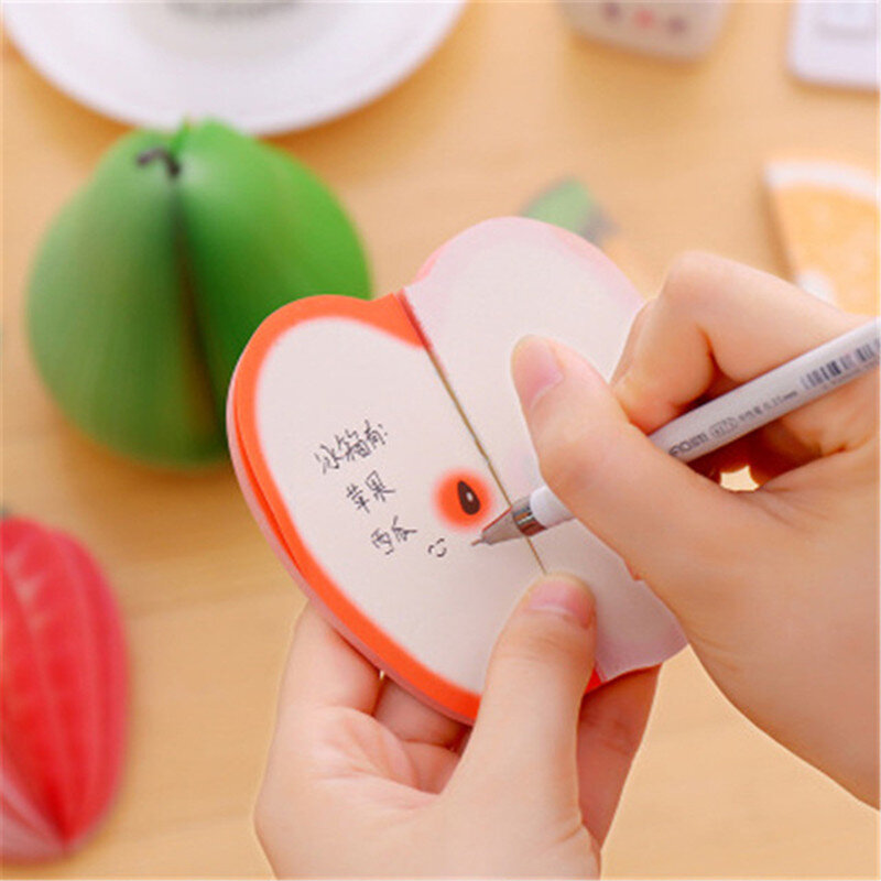 Cute Sticky notes Creative DIY fruit vegetables Memo pads kawaii note paper stationery Office Papelaria Supplies stationery off