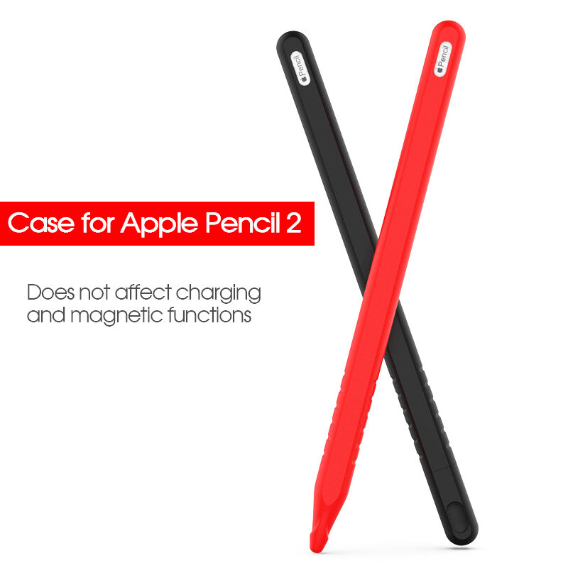 Capa de Silicone para Apple Pencil, Suporte de 2ª Geração, Apple Pencil 2ª Geração, iPad 2018 Pro 12.9, Caneta 11"