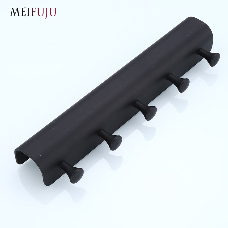 Крючок MEIFUJU для полотенец, металлический, черный, белый