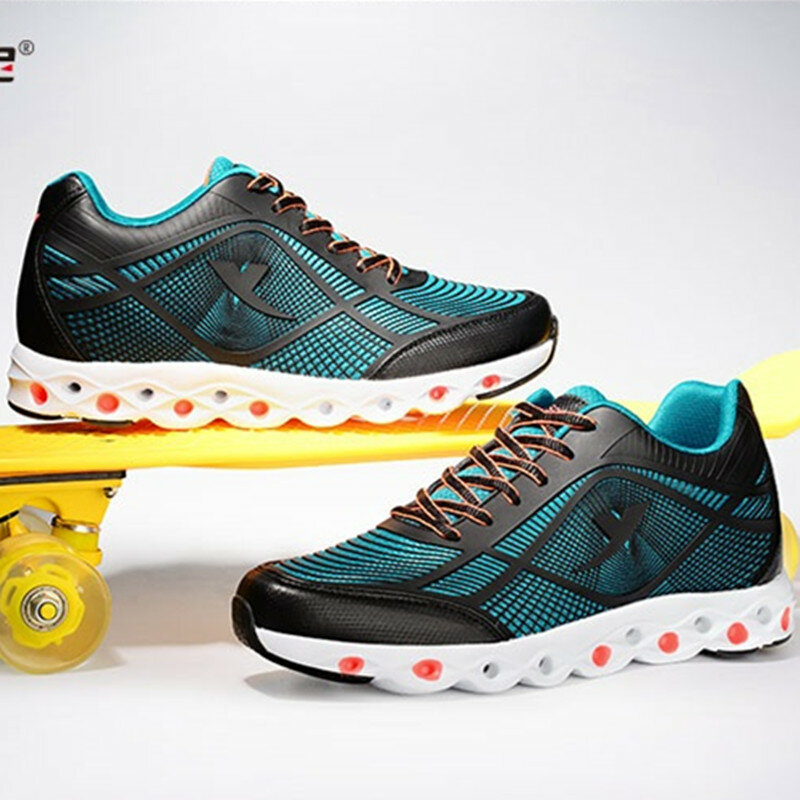 New Casual Esporte Sapatos Aumento Da Altura Do Elevador 6 centímetros Confortável Respirável Sneakers Elevados para Meninos Moda Desgaste Diário