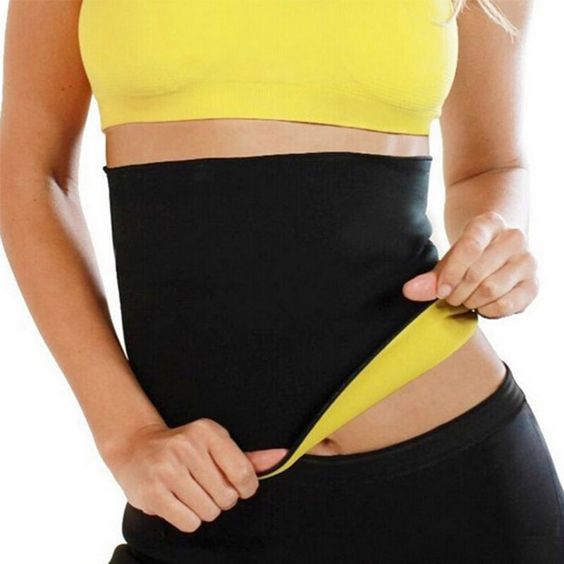 S-3XL cintura sugerente banda gimnasio Fitness deportes ejercicio cintura soporte Protector de presión cinturón de construcción del cuerpo elemento delgado sudor para mujeres
