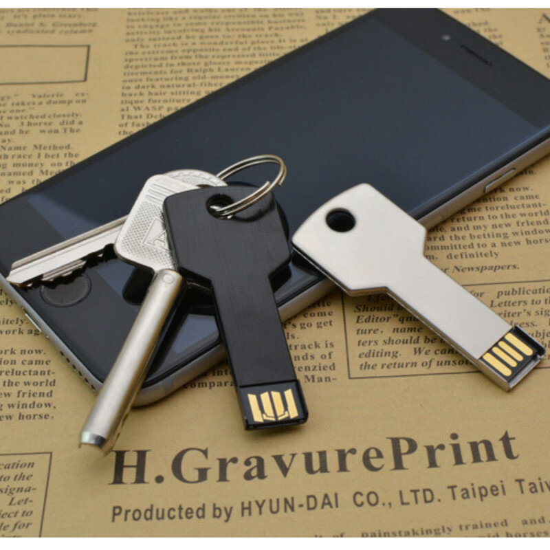금속 USB 2.0 맞춤형 로고 펜드라이브, USB 플래시 드라이브, 메모리 스틱, 클레프, USB 4GB, 16GB, 8GB, 32GB, 128GB, 64GB, 10PCs/로트