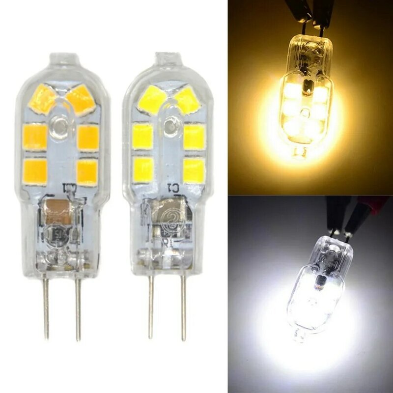 Ampoule LED G4, lot de 5 pièces, Base à deux broches, équivalent ampoule halogène 20W, DC 12 volts, blanc chaud/blanc 3000K,6000k 360 degrés
