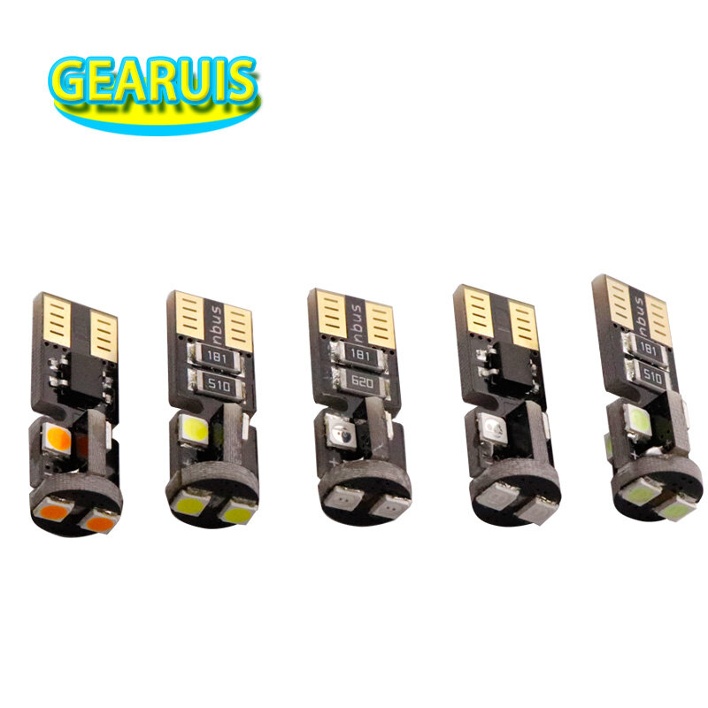10 stuks Canbus T10 non polar LED Geen OBC Fout 6 smd 3030 Led W5W 168 194 auto interieur Wedge kentekenverlichting auto styling 12 V