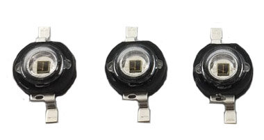 LED de alta potência IR para visão noturna, CCTV DIY, IR, 850nm, 940nm, 730nm, 60, 90, 120 graus, 3W, 6000pcs por lote