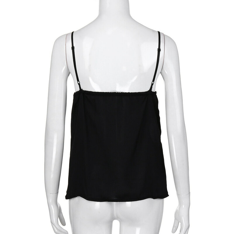 Для женщин летние топы кружева сексуальный жилет Мода камзол без рукавов футболки Croptop Camisetas De Tirantes Para Mujer0.92
