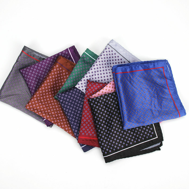 Носовой платок мужской в горошек, из мягкого шелка, винтажный, деловой носовой платок, полотенце для сундуков