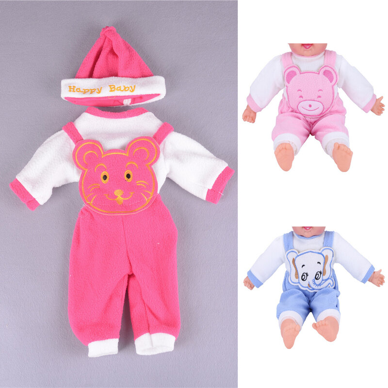 Doll Accessories 3pcs/set Doll Clothes Hat Suit 50cm Reborn Baby Doll Pick Baby Girl Birthday New Year Present For Kids