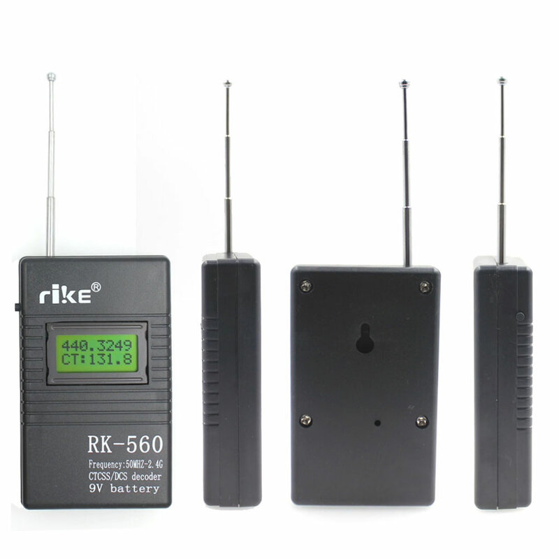 50MHz-2.4GHz Portable Handheld Frequency Counter RK560 DCS CTCSS Radio Tester RK-560 Frequency Meter
