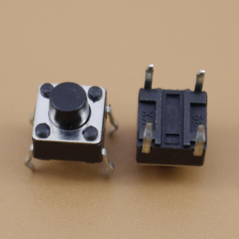 YuXi-Interruptor de botón táctil en miniatura, microinterruptor táctil momentáneo, 6x6x6mm, 1 unidad