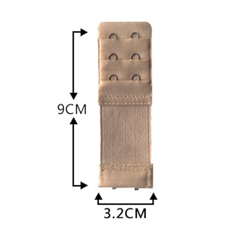 Mulher 2 gancho sutiã extender elástico underwear extensão cinta clipe expansor fivela jun28