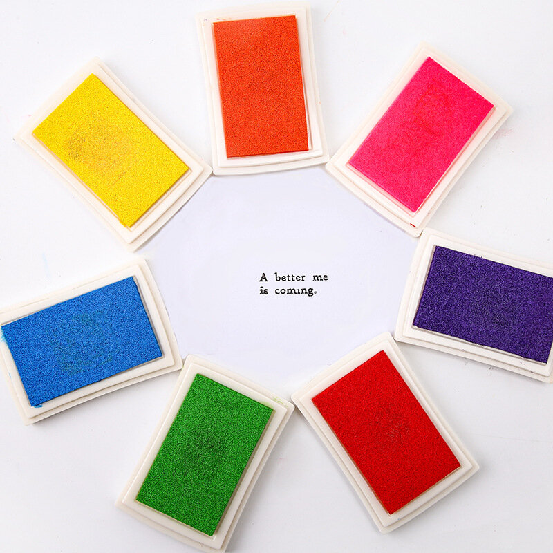 다채로운 잉크 패드 스탬프 씰링 장식, 지문 스텐실 카드 만들기, 스크랩북 DIY 공예, 15 색