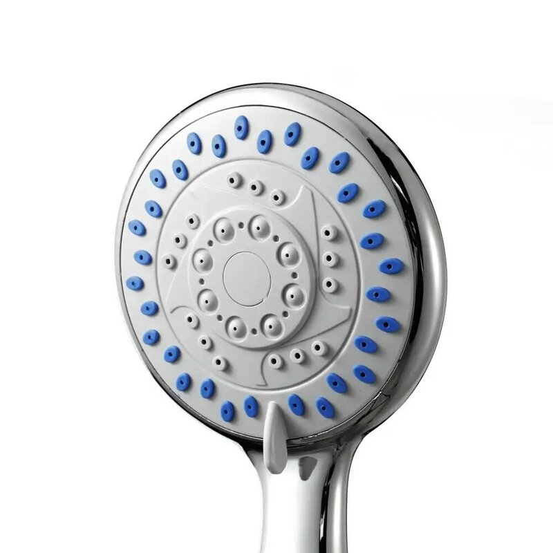 실버 컬러 크롬 샤워 헤드 3 모드 기능 스프레이 안티-limescale 유니버설 핸드 헬드 홈 욕실 물 절약 액세서
