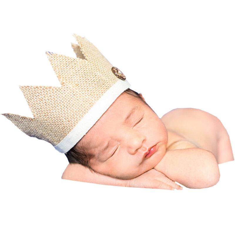 Повязка на голову с короной для новорожденных девочек, мягкая эластичная резинка для волос в стиле тиара-тюрбан, модный стиль принцессы, аксессуары для волос на день рождения для детей