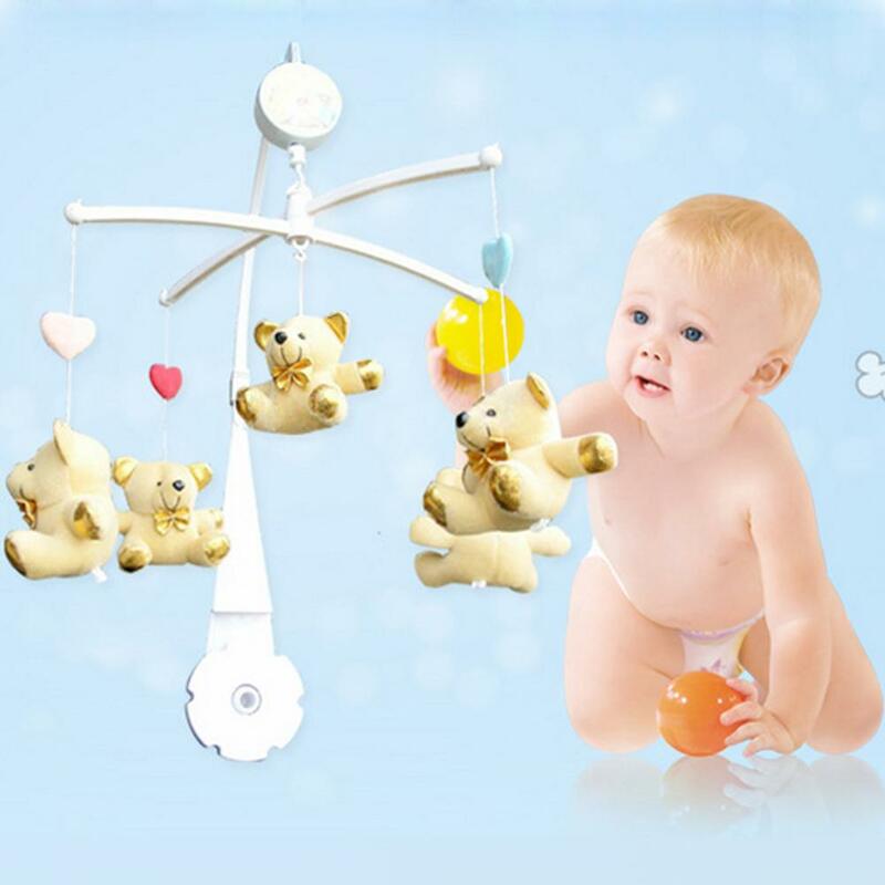 72cm Baby Bed Hanging Rattles Toy Hanger DIY Hanging Baby Crib Mobile Bed Bell Toy Holder 360 Degree Rotate Arm Bracket Set