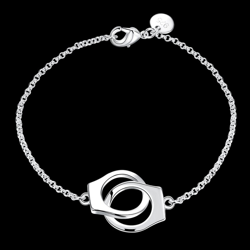 Silver color jewelry fashion favorite gift creative romantic European style bracelets For women lady girl wedding party BKH006