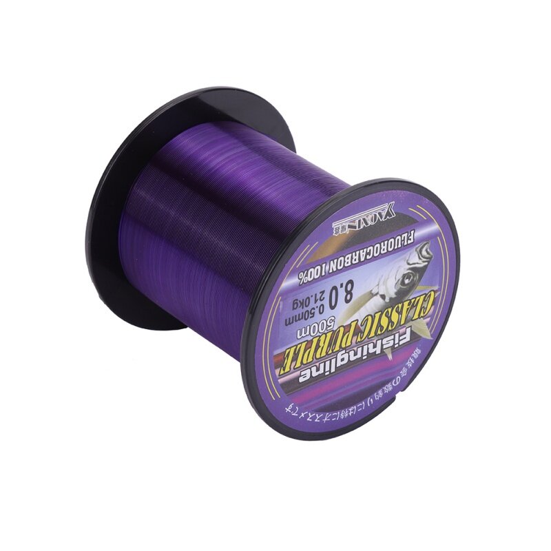 Fishing Lines Super Strong Nylon Not Fluorocarbon Tackle Non-Linen Multifilament Purple Fishing Line 100/150/200/300/500M
