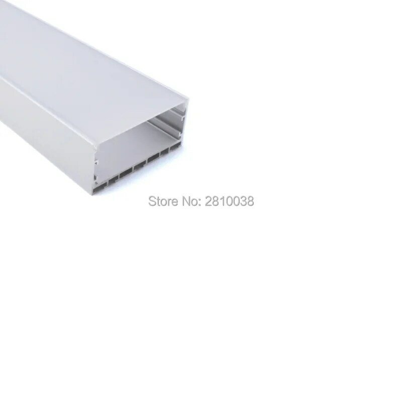 100X1 M Set/Lot 6000 seri aluminium profil led strip cahaya dan u-berbentuk aluminium led channel untuk suspensi atau liontin lampu