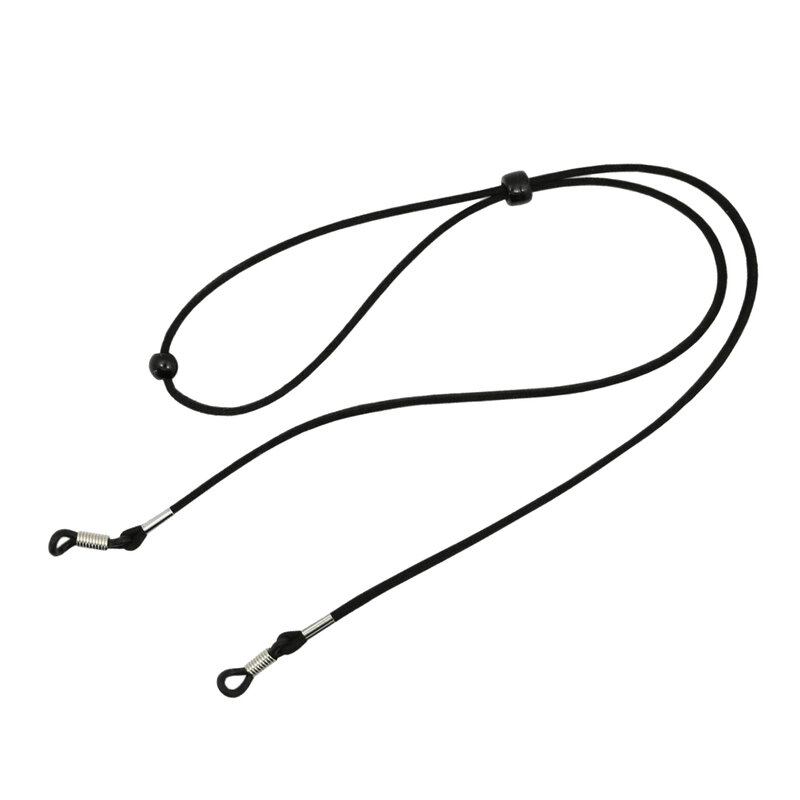 Cuerda de cadena ajustable para gafas de lectura, cordón de Protección deportiva, correa negra de soporte para gafas, hombres y mujeres