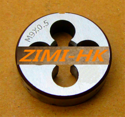 (1 pieza) 9mm x 0,5 métrico troquel para mano derecha M9x0.5 mm paso (la alta calidad)