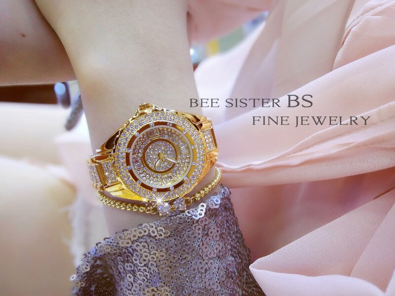 2018 nowe luksusowe zegarki damskie diamentowy zegarek z dużą tarczą zegarki kwarcowe moda damska zegarek na rękę ze strasów Relogios Femininos