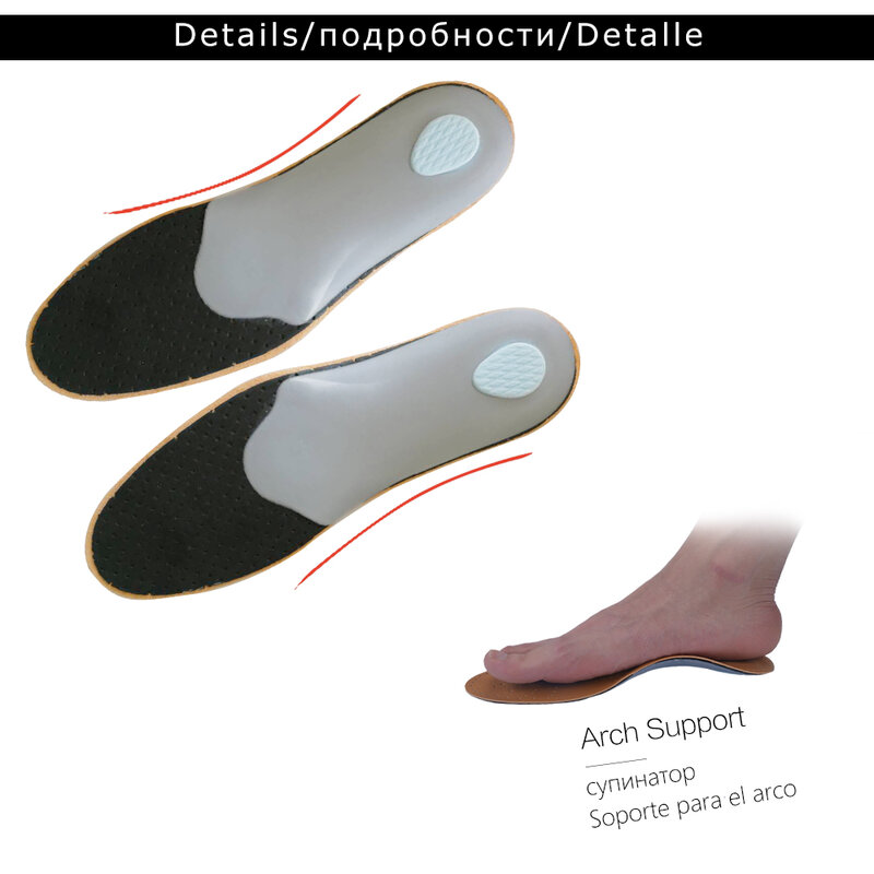 3D プレミアム健康革矯正インソール扁平足高アーチサポート整形外科インソールインソール男性と女性の靴