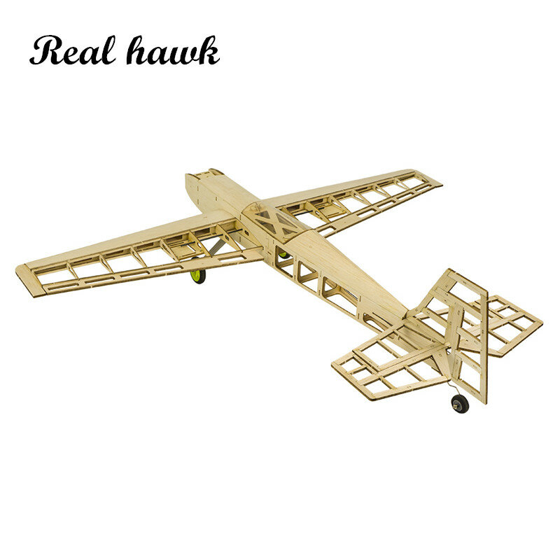 RC pesawat Laser Cut Balsa kayu pesawat Kit 1.5-2.5cc nitro trainer Frame tanpa penutup gratis pengiriman Model Kit bangunan