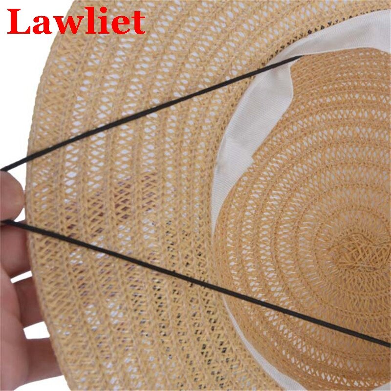 Cuerda elástica de sombrero profesional negra de alta calidad, todo tipo de material artesanal, B104, 20 unids/lote