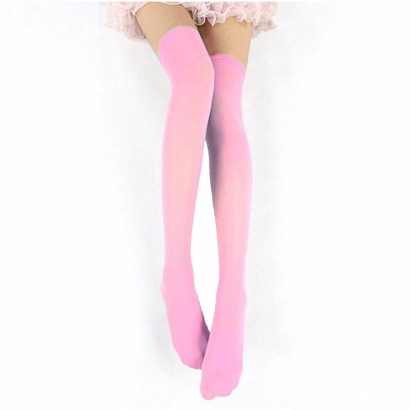 Calze autoreggenti Sexy da donna calze elasticizzate da tentazione calze sopra il ginocchio Collant alla moda in velluto Femme