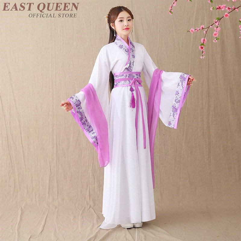 New traditional ancient Chinese Hanfu stage dance show Chinese folk dance women's classical Tang dynasty Hanfu dress DD374  F