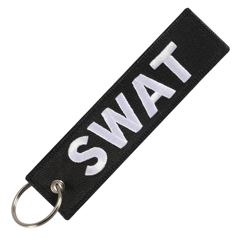 POMPOM 3PC Swat sleutelhangers voor Motorcycyles en Auto 'S Stitch OEM sleutelhangers Stof 12.5x3cm key tag sleutelhanger Mode sleuytelhanger