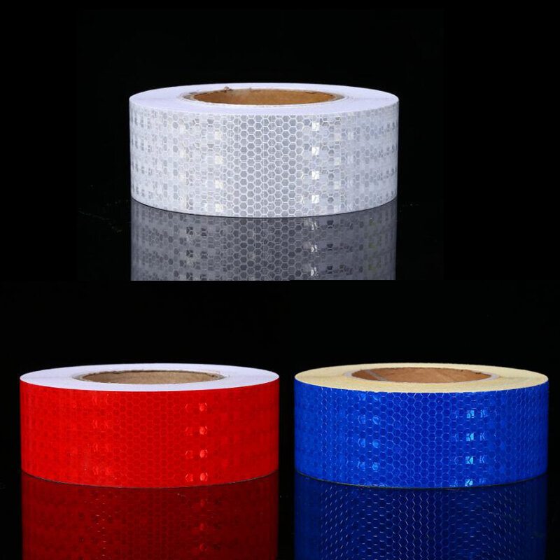 Roadstar 5cmx5m Shining Solid PVC Reflective Sticker for Car Bicycle Motorcycle at Night Warning Tape