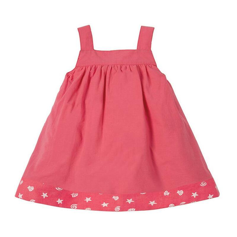 Little maven 2019 nuevo verano bebé Niñas Ropa vestido de marca niños algodón casa bordado manga corta vestidos S0491