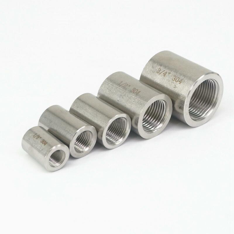 Acessórios para tubos de aço inoxidável, acoplador de conectores 30mpa 1/8 psi, 5/8 "3/8" 1 "bsp m20 * 1/4mm fêmea 3/8