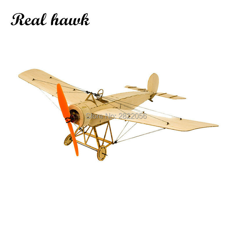 طائرة RC مصنوعة من خشب البلسا المقطوع بالليزر ، جناحيها فوكر الصغيرة ، 420 مللي متر ، مجموعة بناء نموذج خشب البلزا