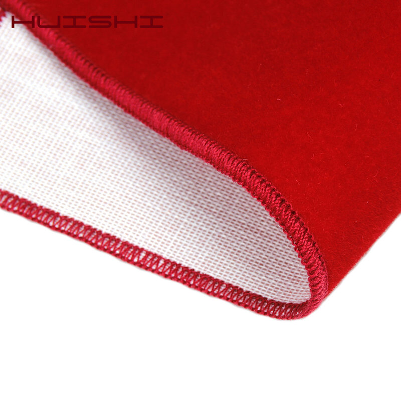 HUISHI-مناديل جيب مخملية مربعة للرجال ، لون ذهبي ، مناديل مربعة باللون الأسود والأحمر والأزرق لهدايا الزفاف
