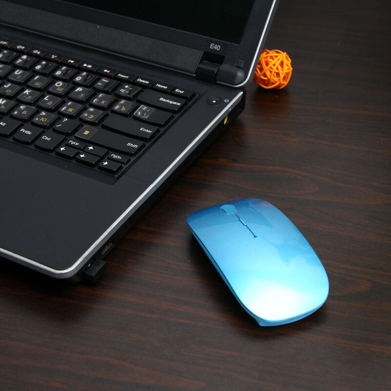 새로운 1600 인치 당 점 usb 광학 무선 컴퓨터 마우스 2.4g 수신기 슈퍼 슬림 마우스 pc 노트북