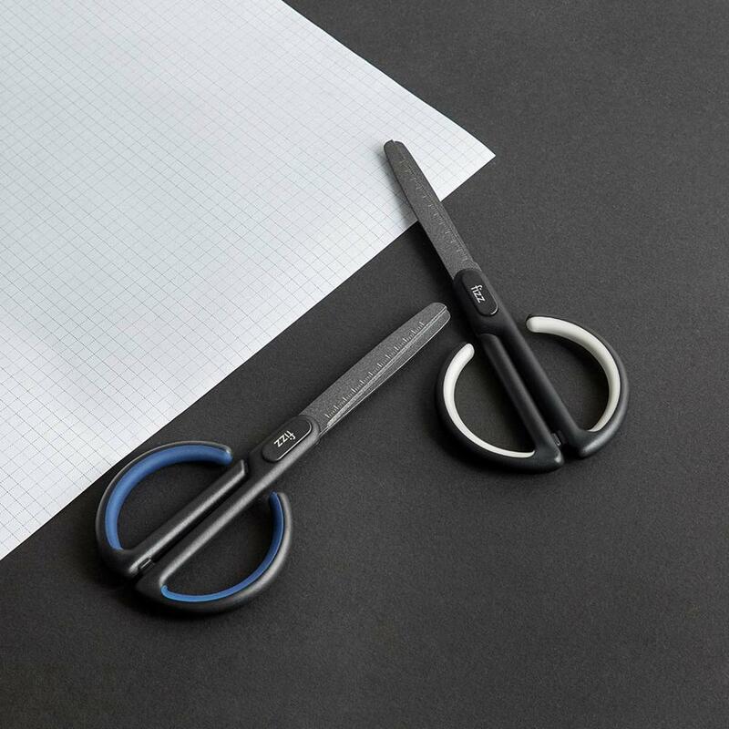HOT Xiaomi Fizz Anti-Stick With Scale Scissors Household Office School Antirust Hand Shear For DIY, Tape,Paper Shears Crop Tool